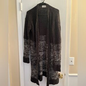 Universal Thread Brown and White Cardigan Sweater